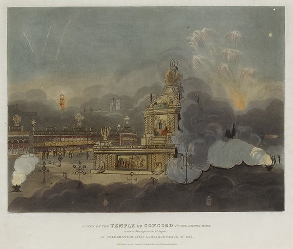 Peace of 1814 and Centennial of the House of Brunswick - A View, Poster Print Wall Art