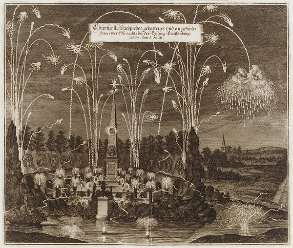 Celebration for the Elector Johann Georg II Leipzig July 8 , Poster Print Wall Art