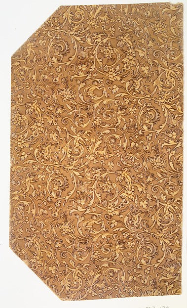 Decorated book paper embossed to imitate old ivory carving R, Poster Print Wall Art