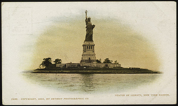 Statue of Liberty New York Harbor 1900-,16x12"(A3)Poster