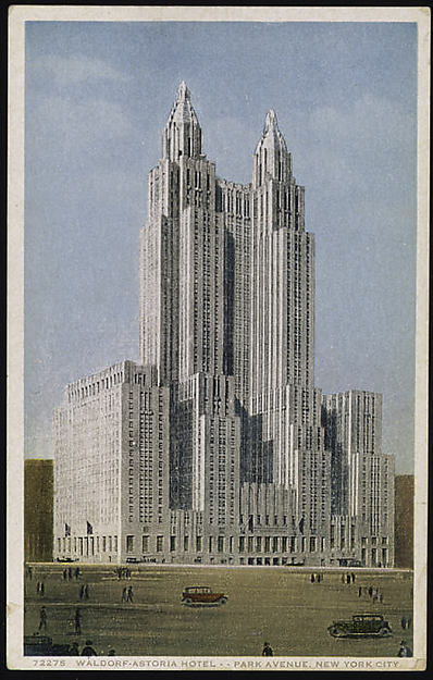 Waldorf-Astoria Hotel Park Avenue New York City 1931–32-, Poster Print Wall Art