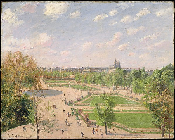 Camille Pissarro:The Garden of the Tuileries on a Spring Mor-16x12"(A3) Poster