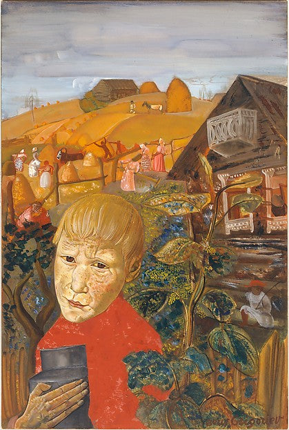 Boris Grigoriev - Sergei Esenin as a Youth c1923, Poster Print Wall Art