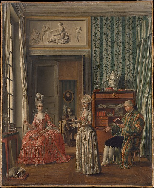 German Painter:Domestic Scene -16x12"(A3) Poster