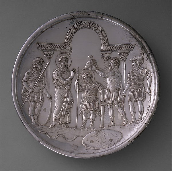 :Plate with the Arming of David 629–630-16x12"(A3) Poster