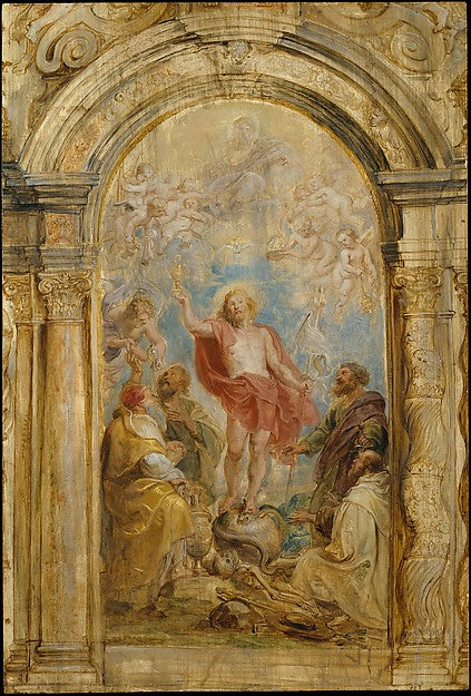 Peter Paul Rubens:The Glorification of the Eucharist c1630–3-16x12"(A3) Poster