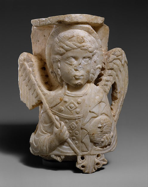 :Capital with Bust of the Archangel Michael 1250–1300-16x12"(A3) Poster