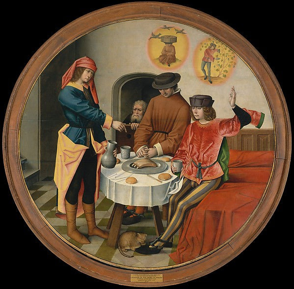Master of the Story of Joseph:Joseph Interpreting the Dreams-16x12"(A3) Poster
