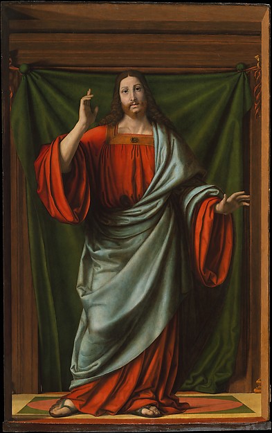 Andrea Solario:Christ Blessing -16x12"(A3) Poster