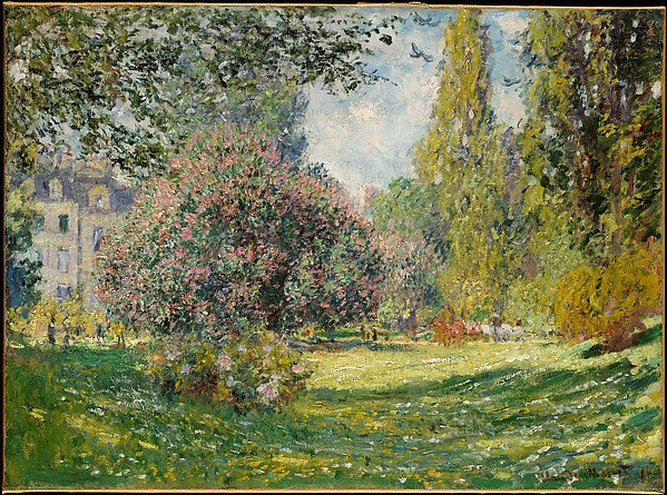 Claude Monet:Landscape: The Parc Monceau 1876-16x12
