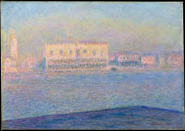 Claude Monet:The Doge's Palace Seen from San Giorgio Maggior-16x12"(A3) Poster
