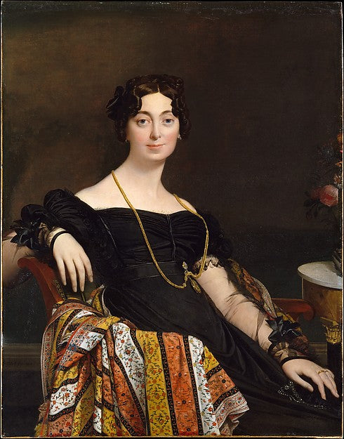 Jean Auguste Dominique Ingres:Madame Jacques-Louis Leblanc 1-16x12"(A3) Poster