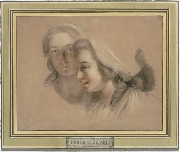 Marie Gabrielle Capet and Marie Marguerite Carreaux de Rosemon, Poster Print Wall Art