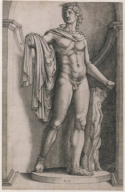 Speculum Romanae Magnificentiae - Apollo Belvedere c1514–36-Ago, Poster Print Wall Art