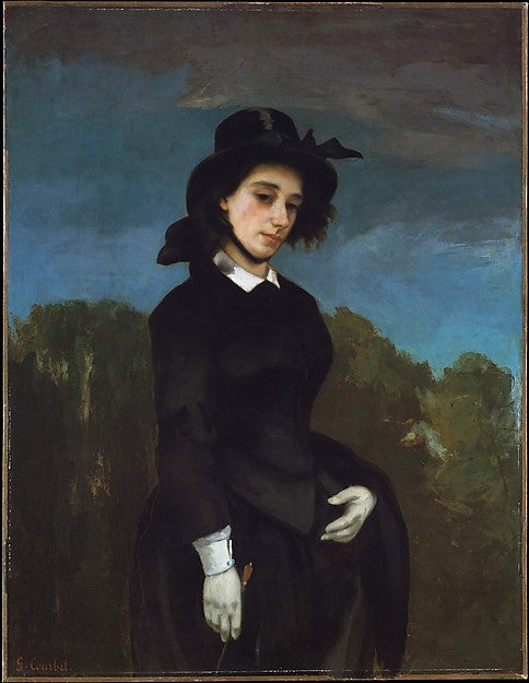 Gustave Courbet:Woman in a Riding Habit 1856-16x12"(A3) Poster