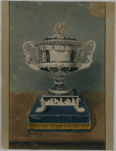 Drawing of Clinton Vase c1824–25-,16x12"(A3)Poster