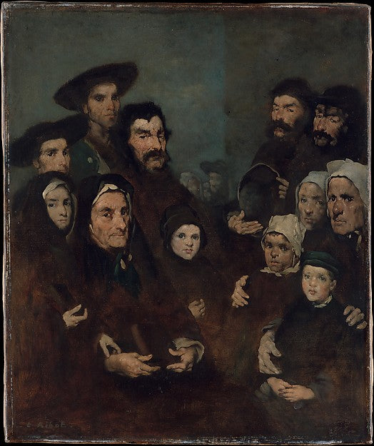 Théodule-Augustin Ribot:Breton Fishermen and Their Families -16x12"(A3) Poster