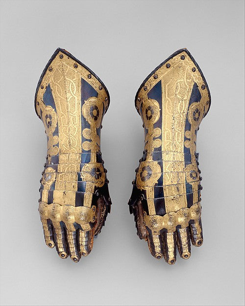 Pair of Gauntlets Belonging to the Armor of Duke Friedrich Ulr, Poster Print Wall Art