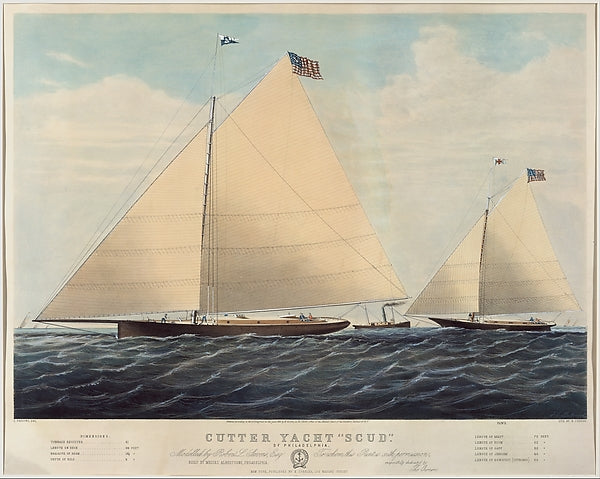 Cutter Yacht "Scud" of Philadelphia – Modelled by Robert L. St, Poster Print Wall Art