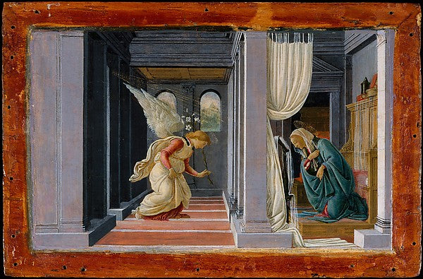 Botticelli:The Annunciation c1485-92-16x12"(A3) Poster