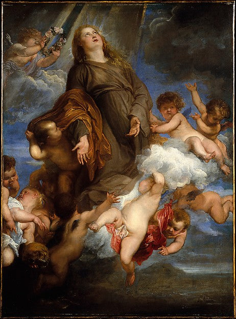 Anthony van Dyck:Saint Rosalie Interceding for the Plague-st-16x12"(A3) Poster