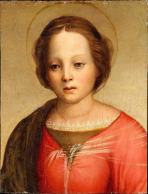 Franciabigio:Head of the Madonna c1509-16x12"(A3) Poster