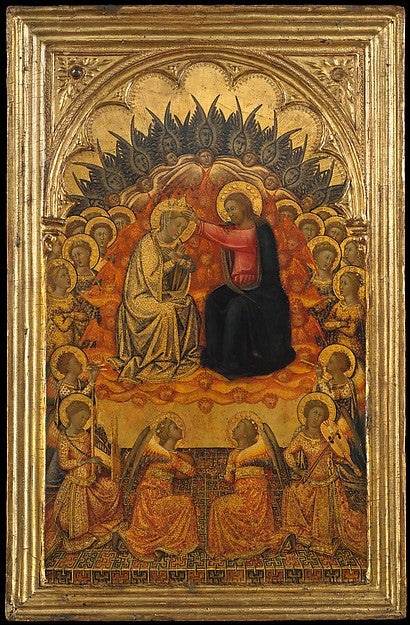 Niccolò di Buonaccorso:The Coronation of the Virgin c1380-16x12"(A3) Poster