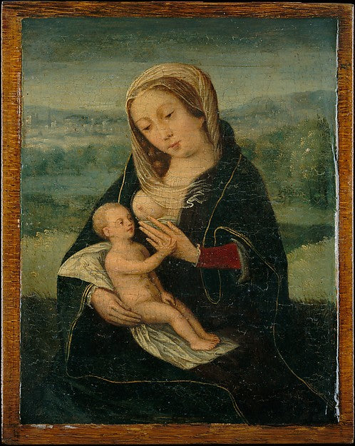 Netherlandish:Virgin and Child second quarter 16th century-16x12"(A3) Poster