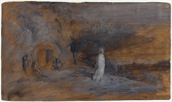 Le Christ sortant du tombeau 1850–83-Gustave Doré,16x12"(A3) Poster
