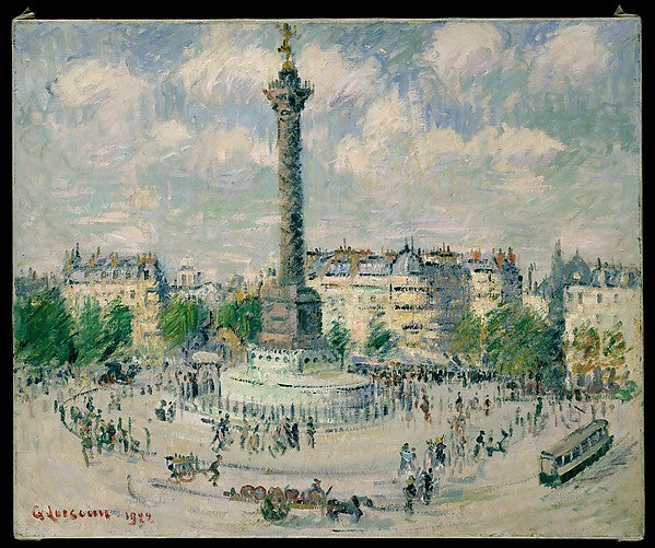 Gustave Loiseau:La Place de la Bastille 1922-16x12"(A3) Poster
