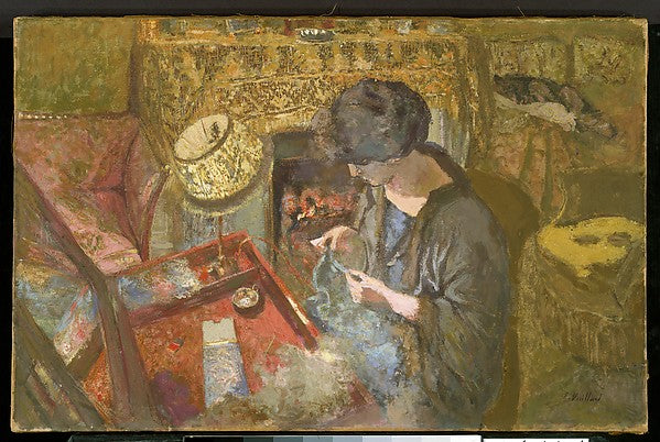 Édouard Vuillard:The Small Drawing-Room: Mme Hessel at Her S-16x12"(A3) Poster