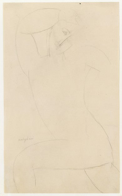 Amedeo Modigliani:Standing Nude c1910-16x12"(A3) Poster