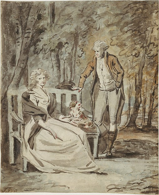 England:Study for a Portrait: A Lady and a Gentleman in a Pa-16x12"(A3) Poster