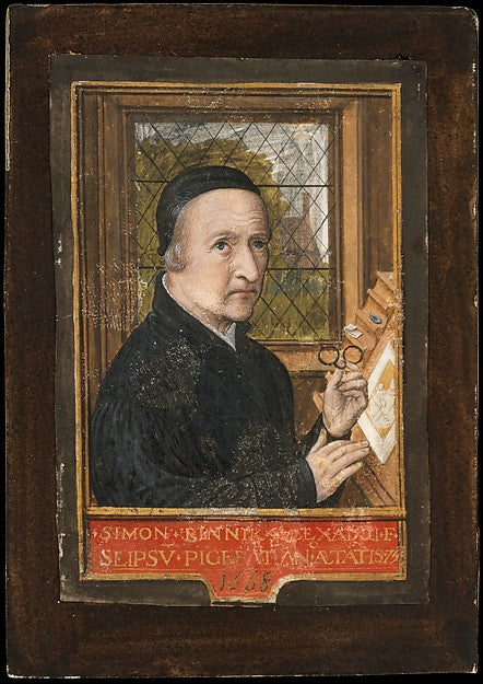 Simon Bening 1483/84–1561 Bruges):Self-portrait 1558-16x12"(A3) Poster