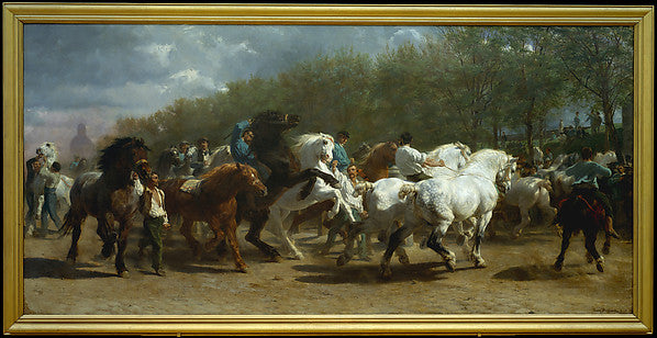 Rosa Bonheur:The Horse Fair 1852–55-16x12"(A3) Poster