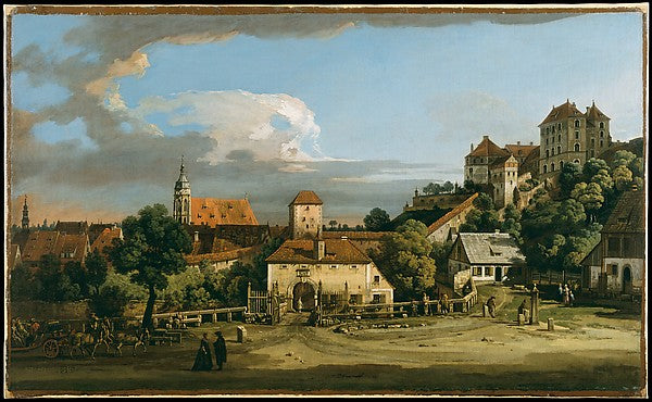 Bernardo Bellotto:Pirna: The Obertor from the South 1760s-16x12"(A3) Poster