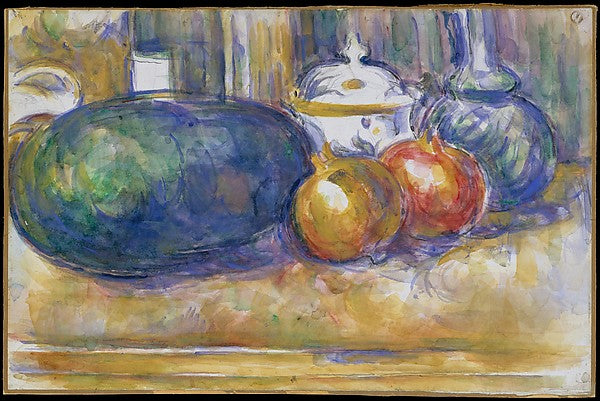 Still-Life with a Watermelon and Pomegranates 1900–1906-Paul C,16x12"(A3)Poster