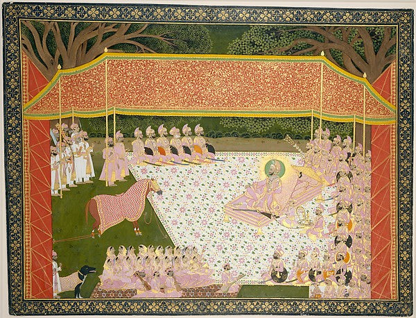 Maharana Sarup Singh Inspects a Prize Stallion 1845–46-Tara, Poster Print Wall Art