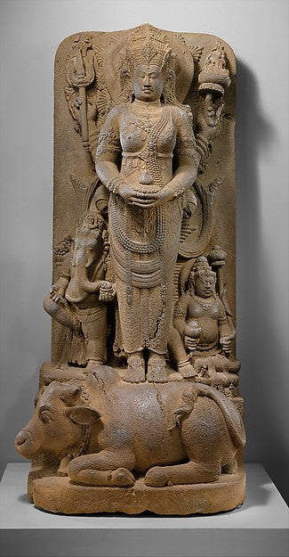 Posthumous Portrait of a Queen as Parvati 14th cent, Poster Print Wall Art