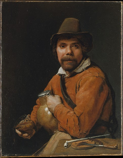Michiel Sweerts:Man Holding a Jug c1660-16x12"(A3) Poster