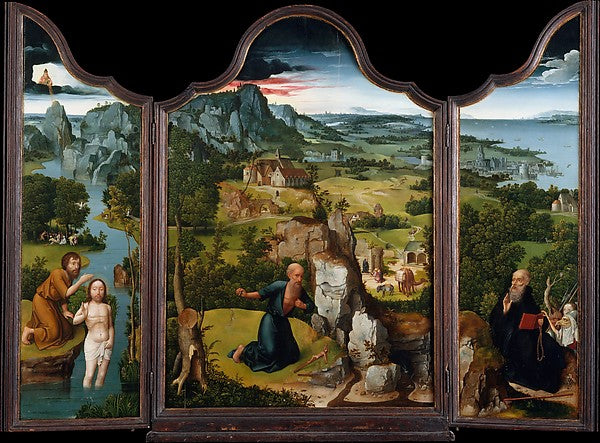 Joachim Patinir:The Penitence of Saint Jerome c1512–15-16x12"(A3) Poster