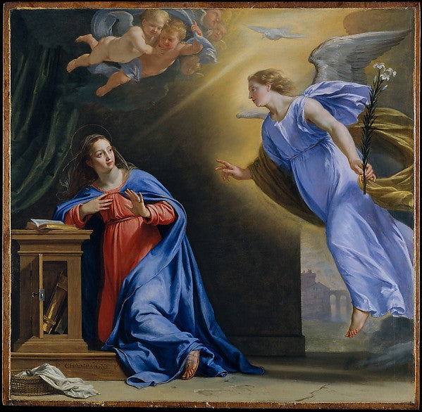 Philippe de Champaigne:The Annunciation c1644-16x12"(A3) Poster