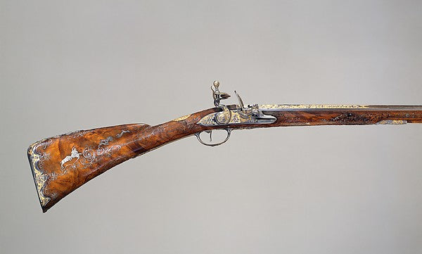 Flintlock Gun dated 1735, Poster Print Wall Art