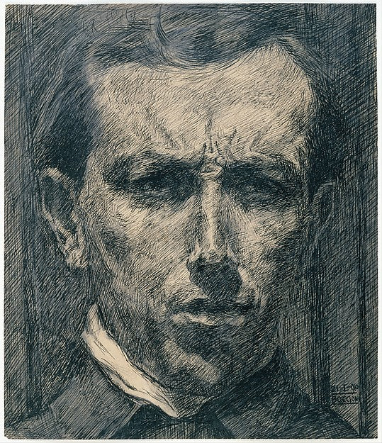 Umberto Boccioni - Self-Portrait 1910, Poster Print Wall Art