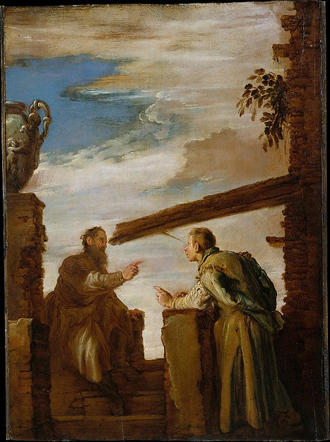 Domenico Fetti 1591/92–1623 Venice):The Parable of the Mote -16x12"(A3) Poster