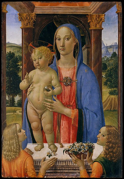 Cosimo Rosselli:Madonna and Child with Angels -16x12"(A3) Poster
