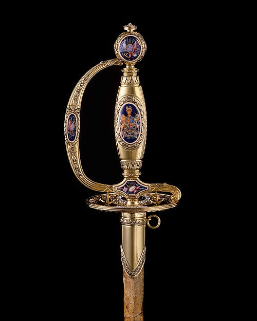 Presentation Smallsword with Scabbard hallmarked for 1797–98, Poster Print Wall Art