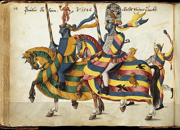 Album of Tournaments and Parades in Nuremberg late 16th–mid-17, Poster Print Wall Art