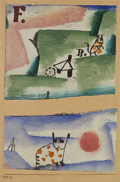 Paul Klee , Münchenbuchsee 1879–1940 Muralto-Locarno) - Tomcat, Poster Print Wall Art