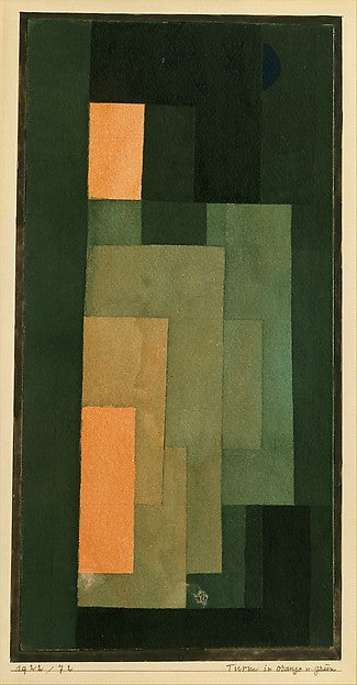 Paul Klee , Münchenbuchsee 1879–1940 Muralto-Locarno) - Tower , Poster Print Wall Art